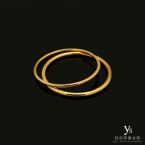 手工金飾-極簡黃金手環