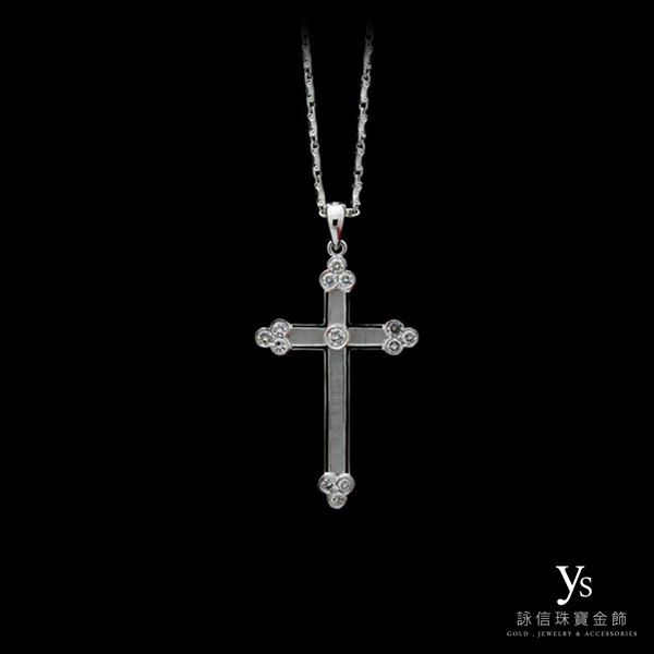 珠寶訂做-鉑金東正教十字架墜