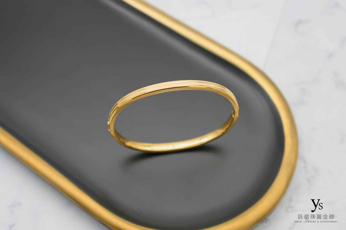 女生黃金手環-CNC黃金手環