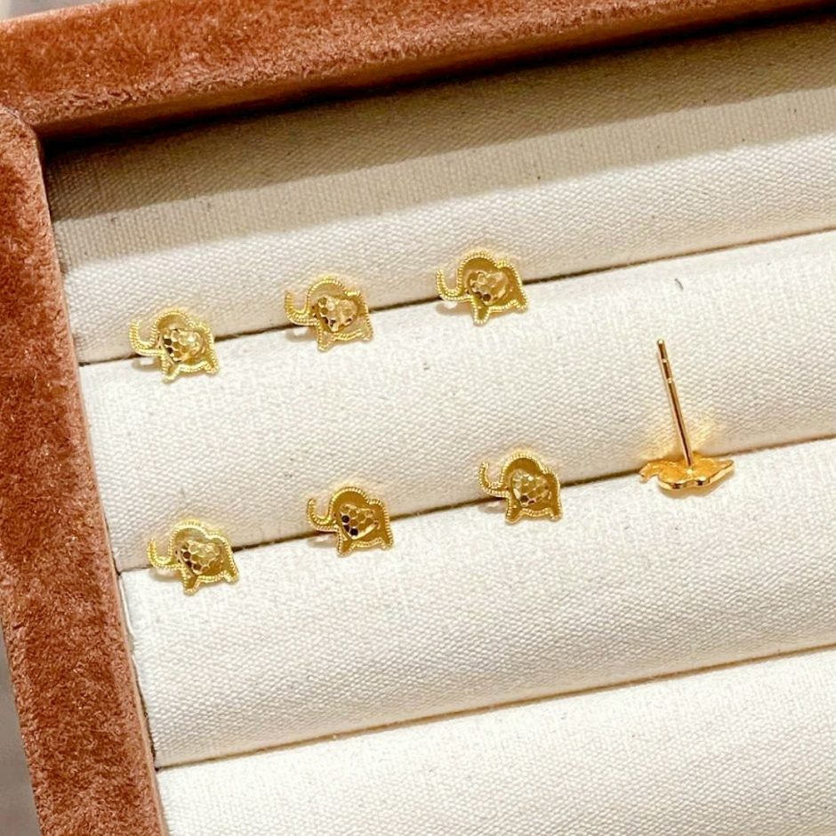 大象黃金耳環 大象黃金耳環