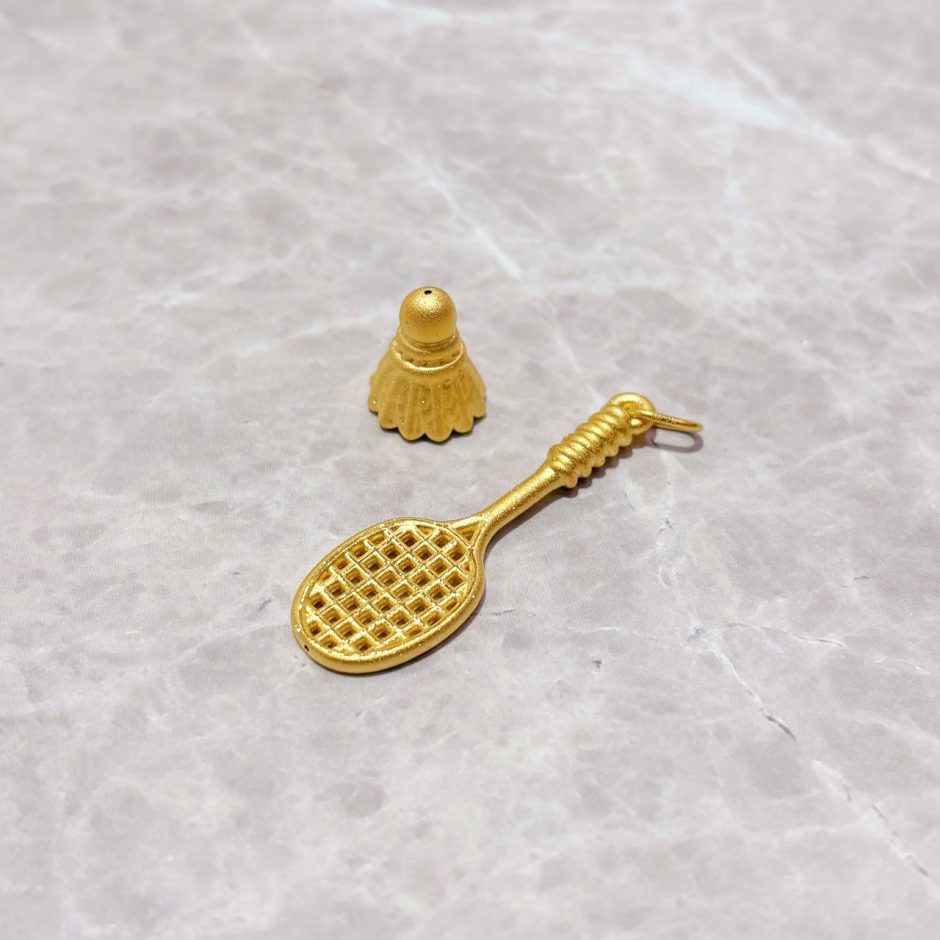 羽毛球黃金擺件 羽毛球黃金擺件